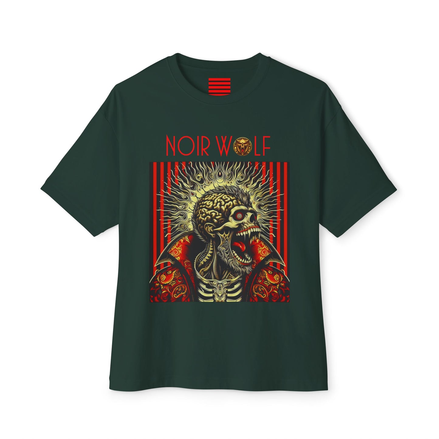 Unisex Oversized Boxy Tee De Opulence By Noir Wolf Forest