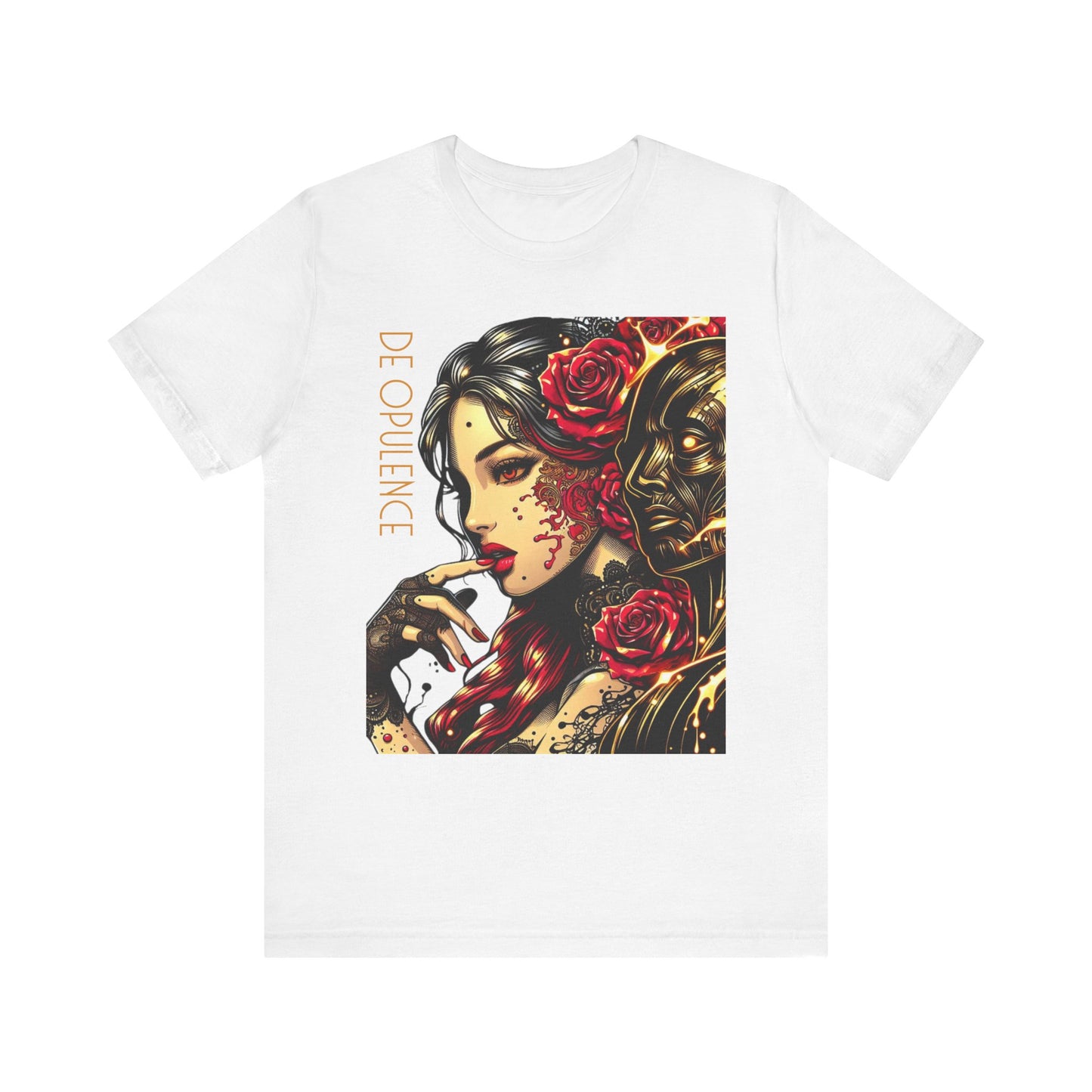 Unisex Jersey Short Sleeve Tee Solid White Blend