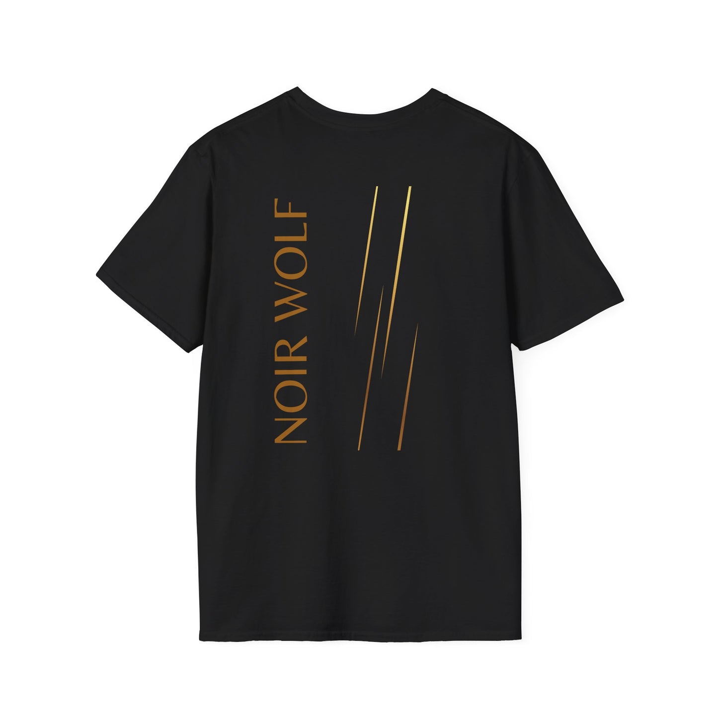 Noir Wolf Graphic T-Shirt - Softstyle Unisex Tee with Bold Design