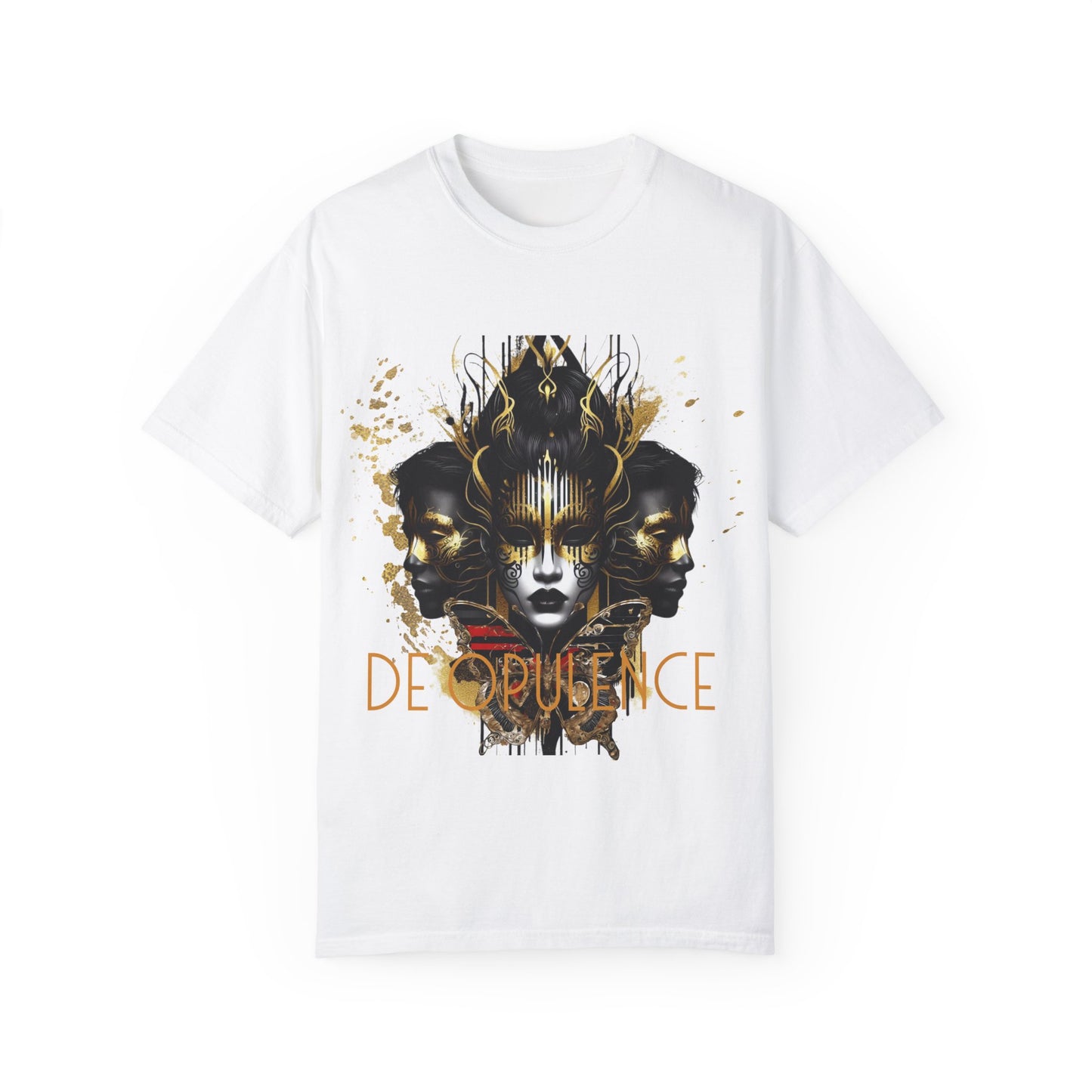 Unisex Garment-Dyed T-shirt Noir Wolf by De opulence