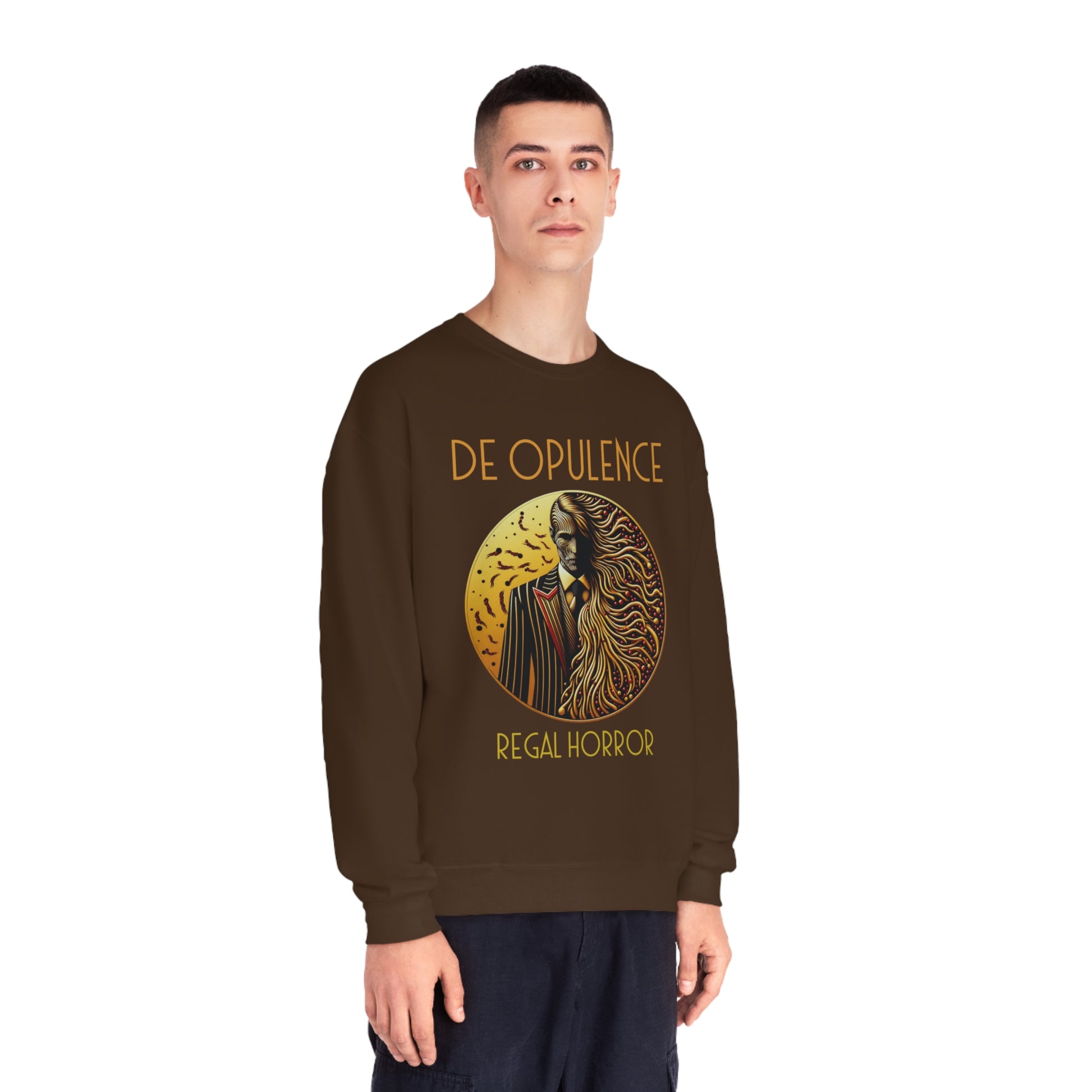 Unisex NuBlend® Crewneck Sweatshirt De Opulence by Noir Wolf the style of grace