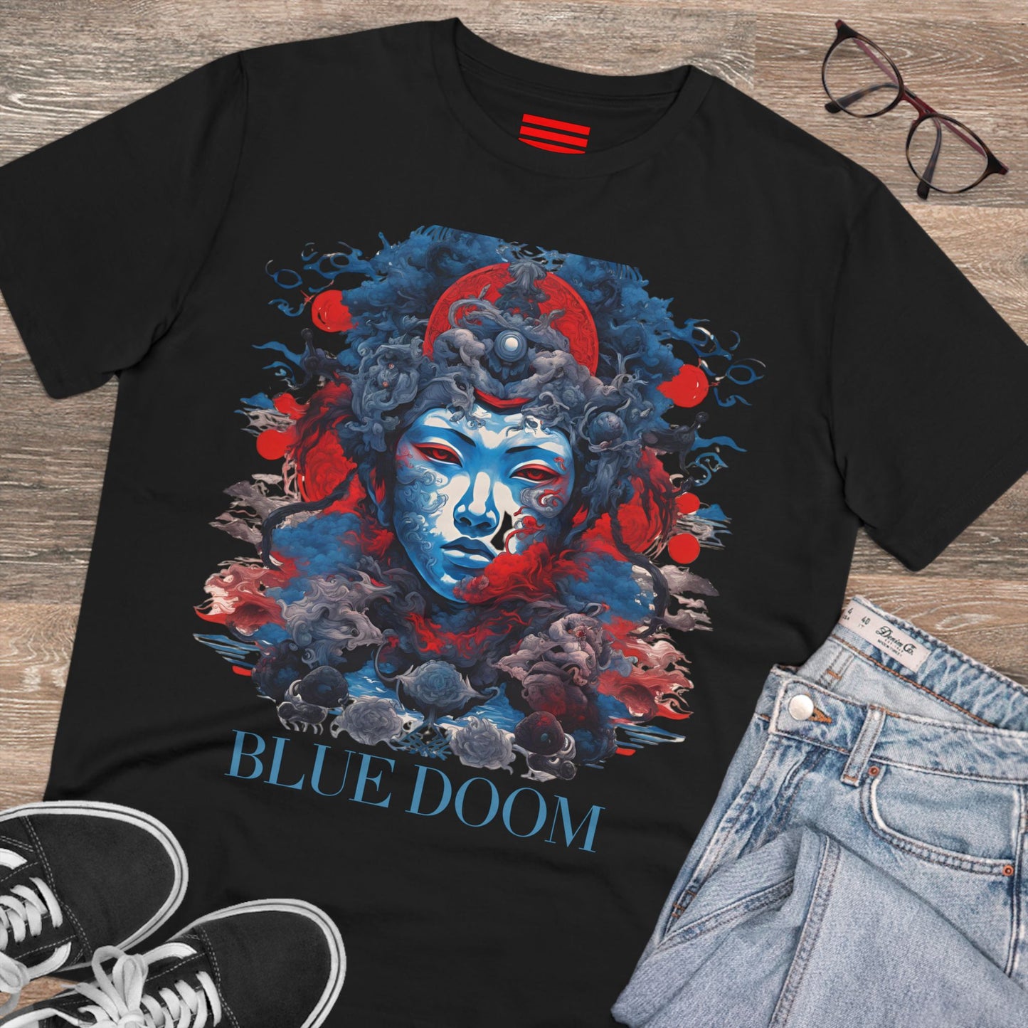 Organic Creator T-shirt - Unisex Blue Doom by Noir Wolf