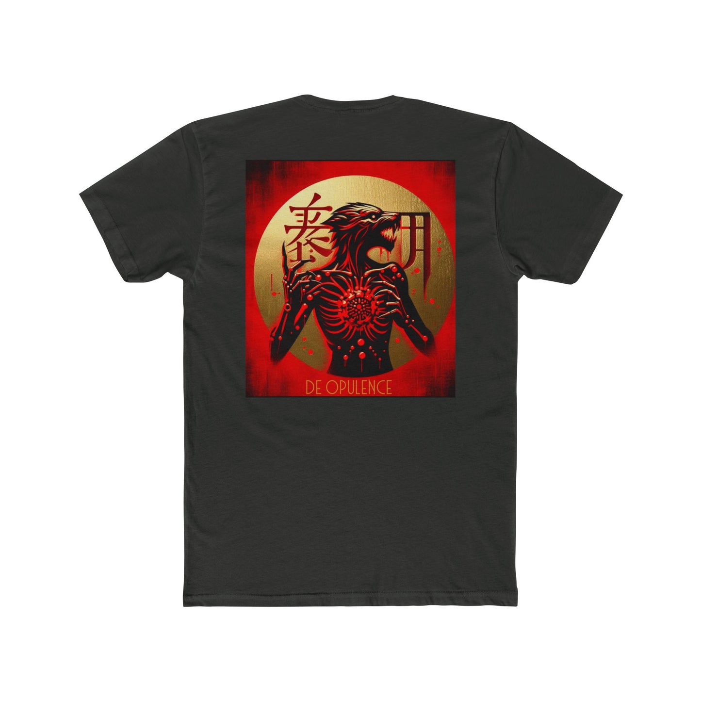 Unisex Cotton Crew Tee De Opulence by Noir Wolf