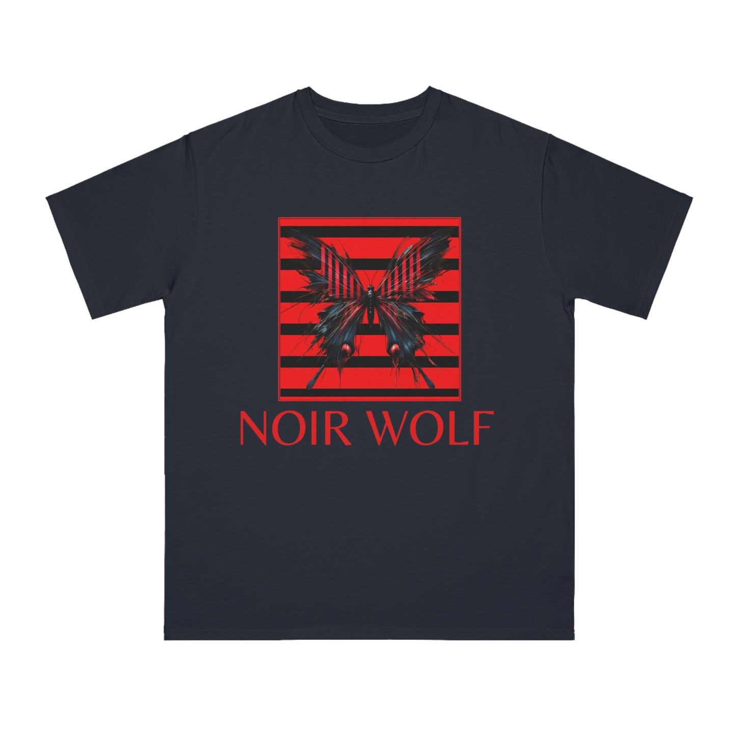 Organic Unisex Classic T-Shirt - Noir Wolf Design with Opulence Text
