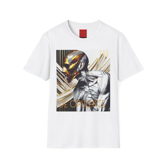 Unisex Softstyle T-Shirt - 'De Opulence & Noir Wolf' Artistic Skull Design
