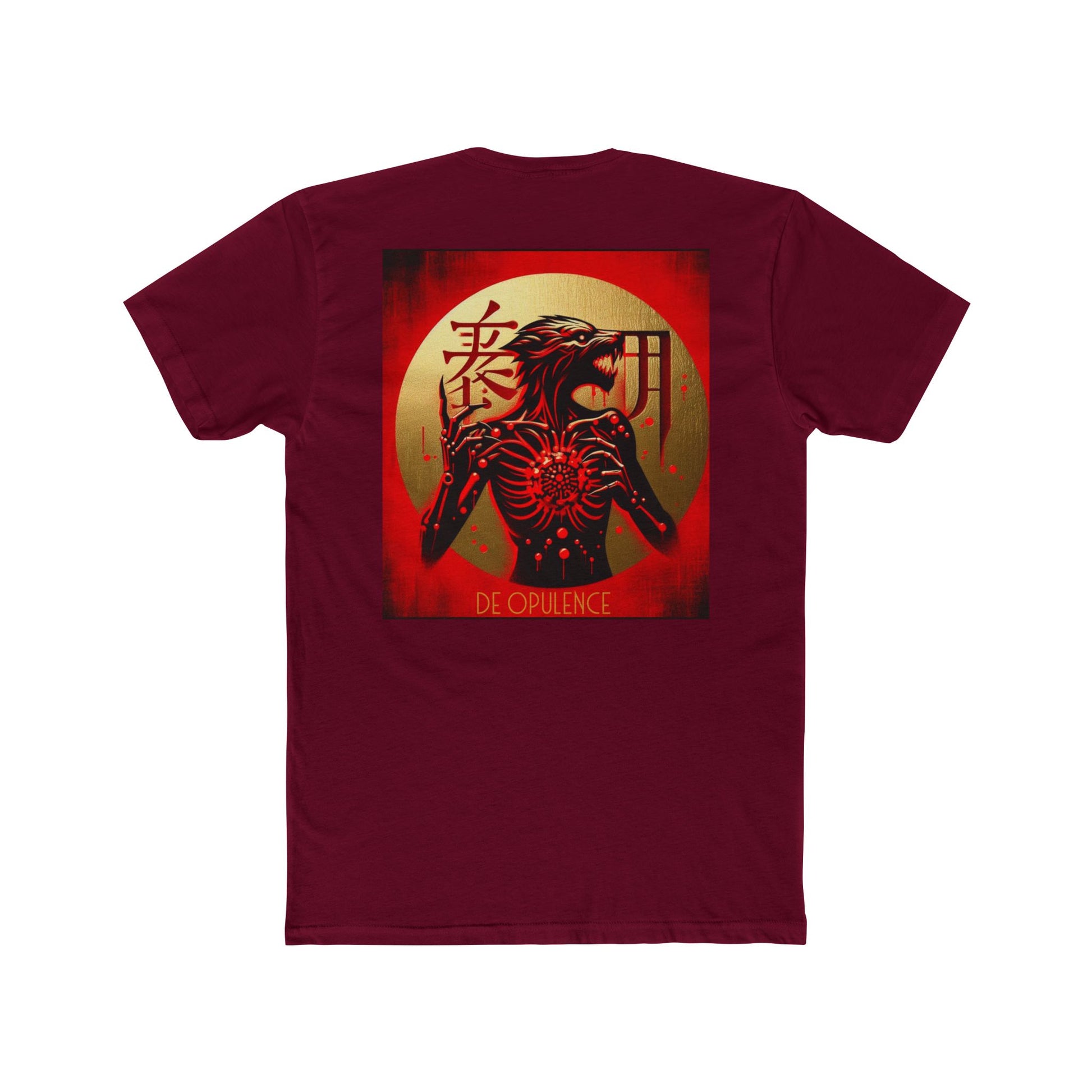 Unisex Cotton Crew Tee De Opulence by Noir Wolf