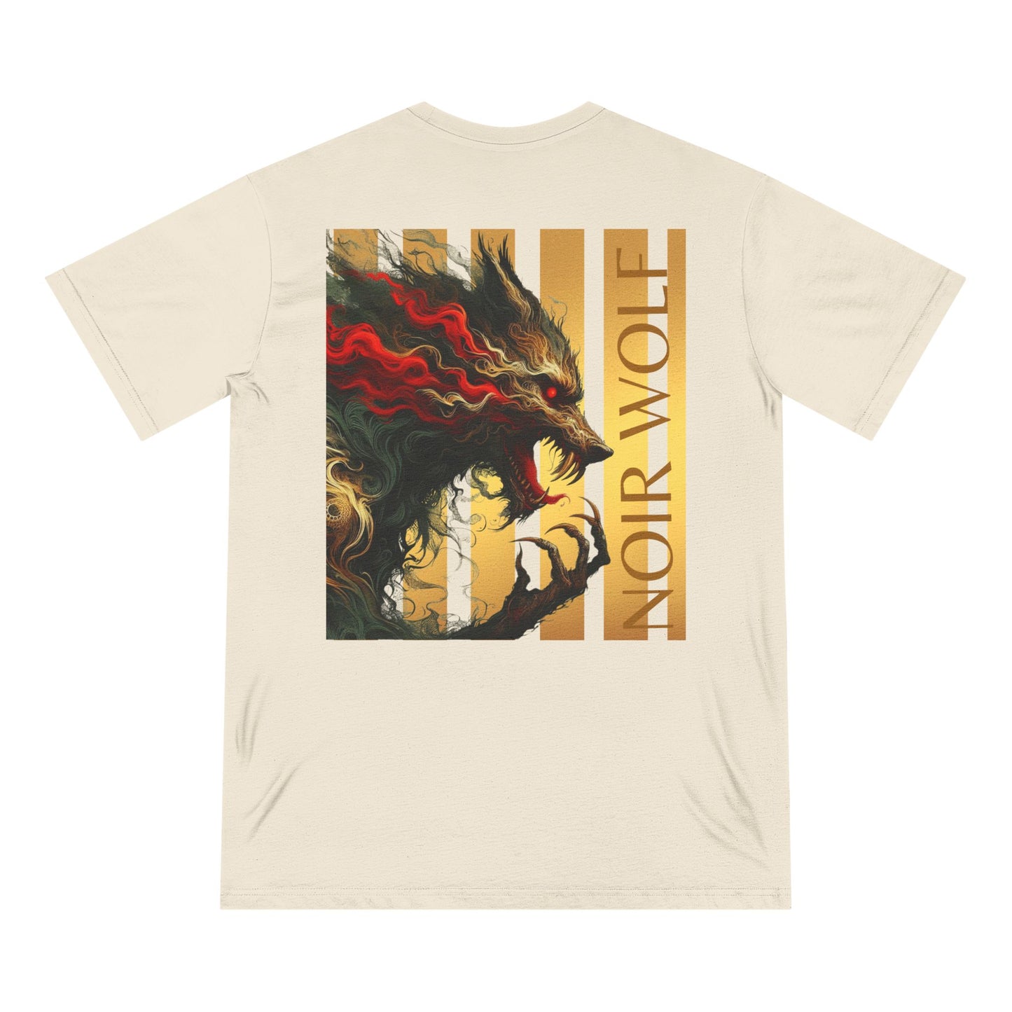 Organic Butterfly & Wolf Graphic Tee – Nature-Inspired Art
