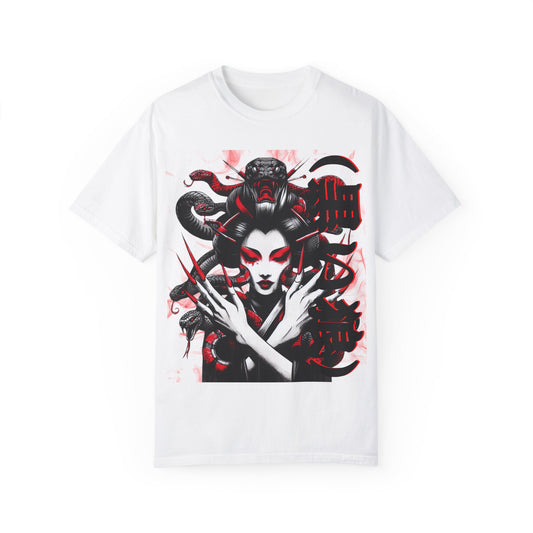 Unisex Garment-Dyed T-shirt Noir Wolf