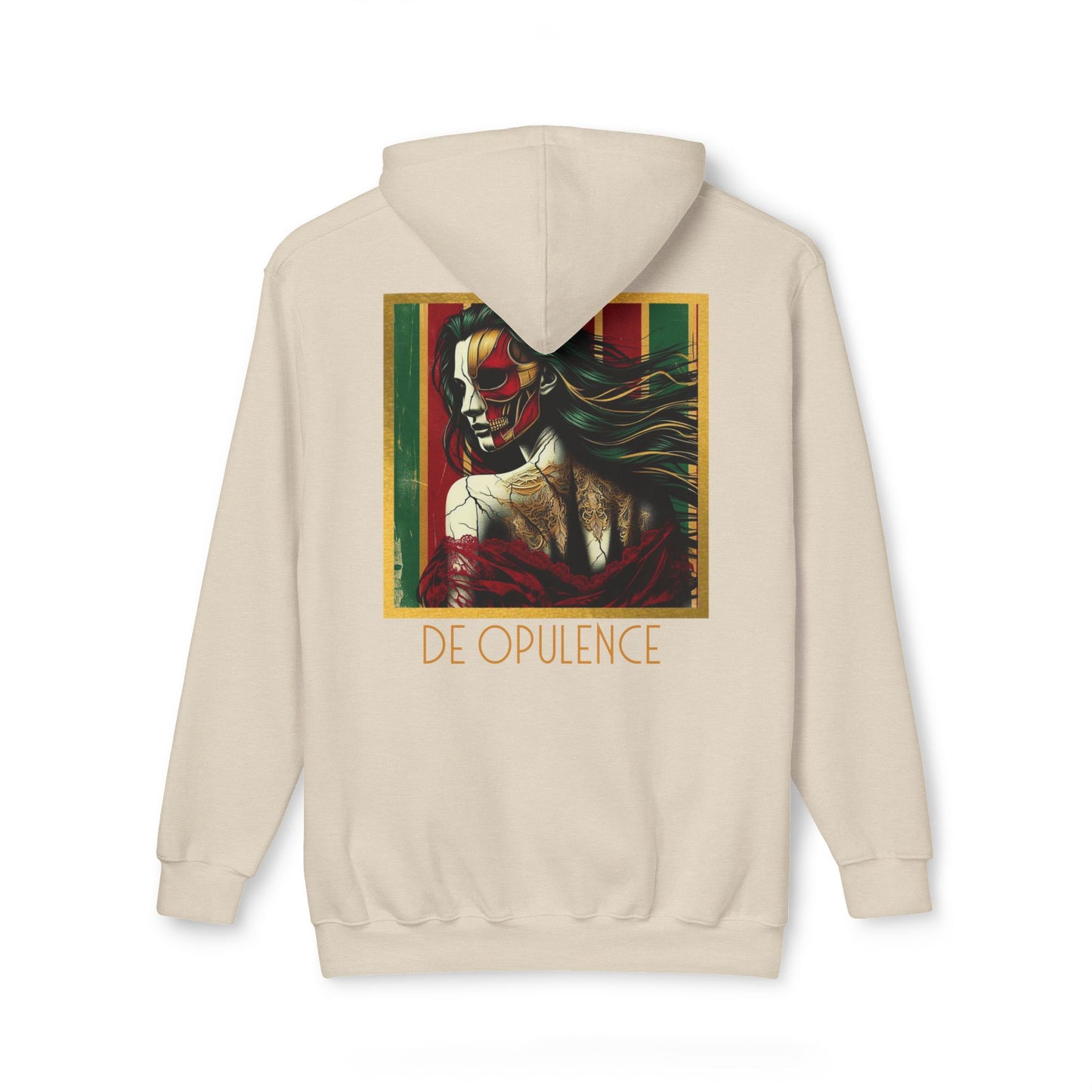 Vibrant Unisex Hooded Sweatshirt - Noir Wolf & De Opulence Designs
