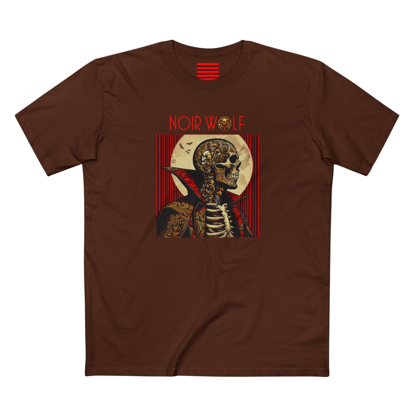 Men's Staple Tee De Opulence By Noir Wolf Dark Chocolate