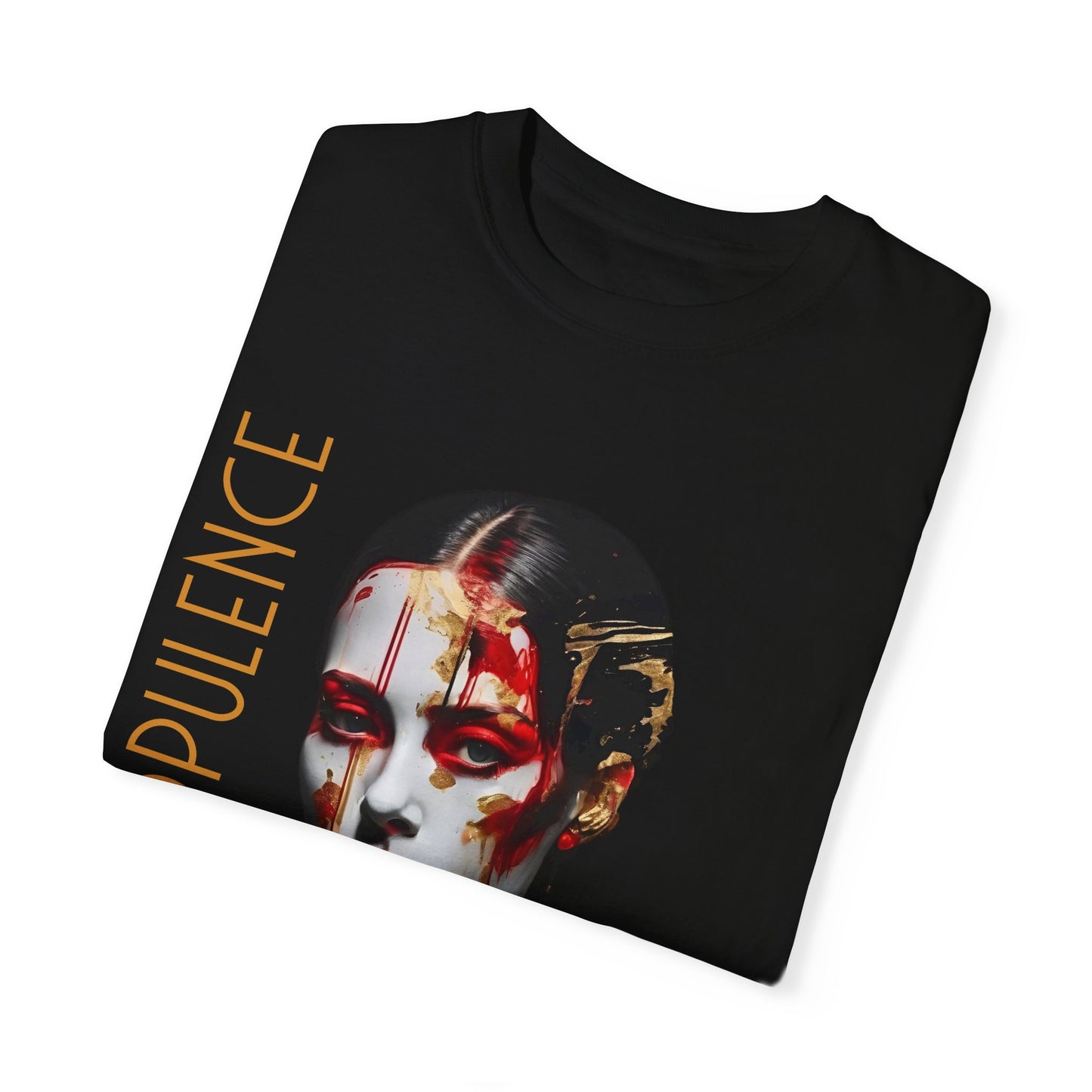 Unisex Garment-Dyed T-shirt Noir Wolf by De opulence