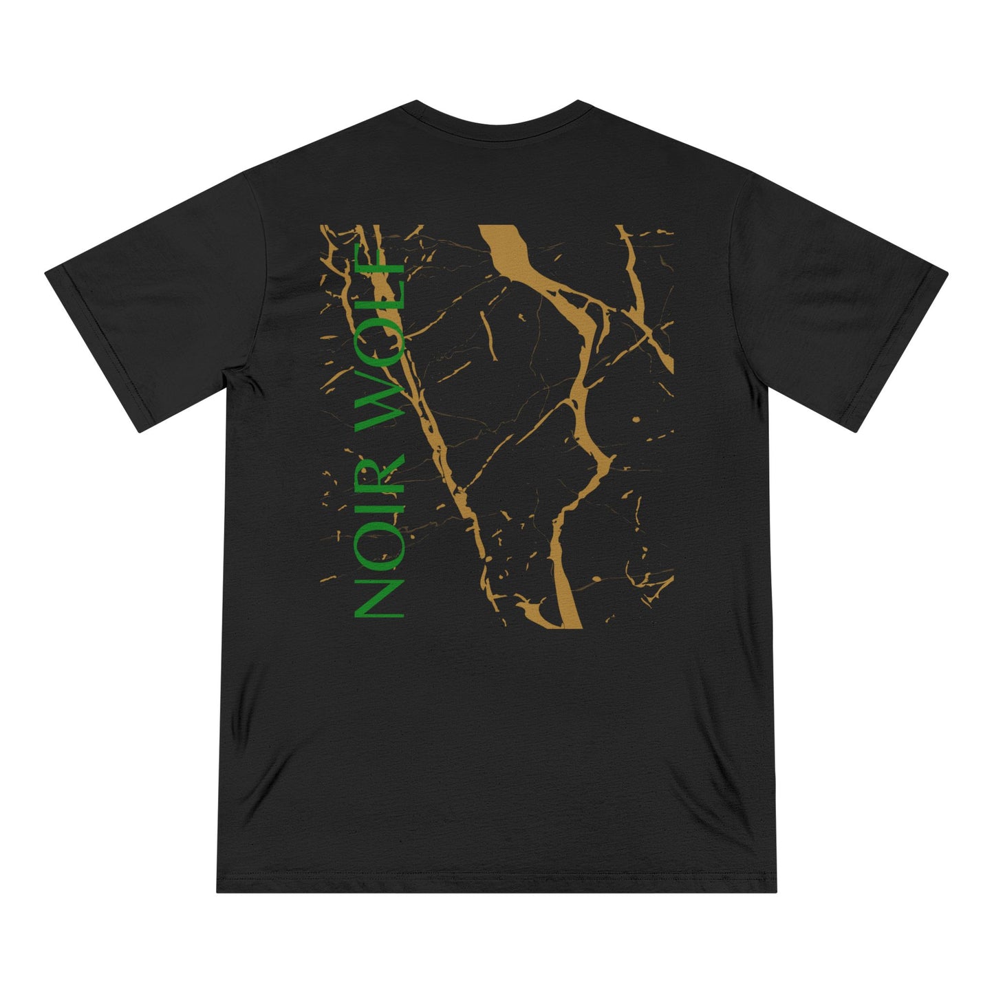 Organic Staple T-shirt: 'Del Opulence' & 'Noir Wolf' Design – Stylish, Artistic Tee for Casual Wear