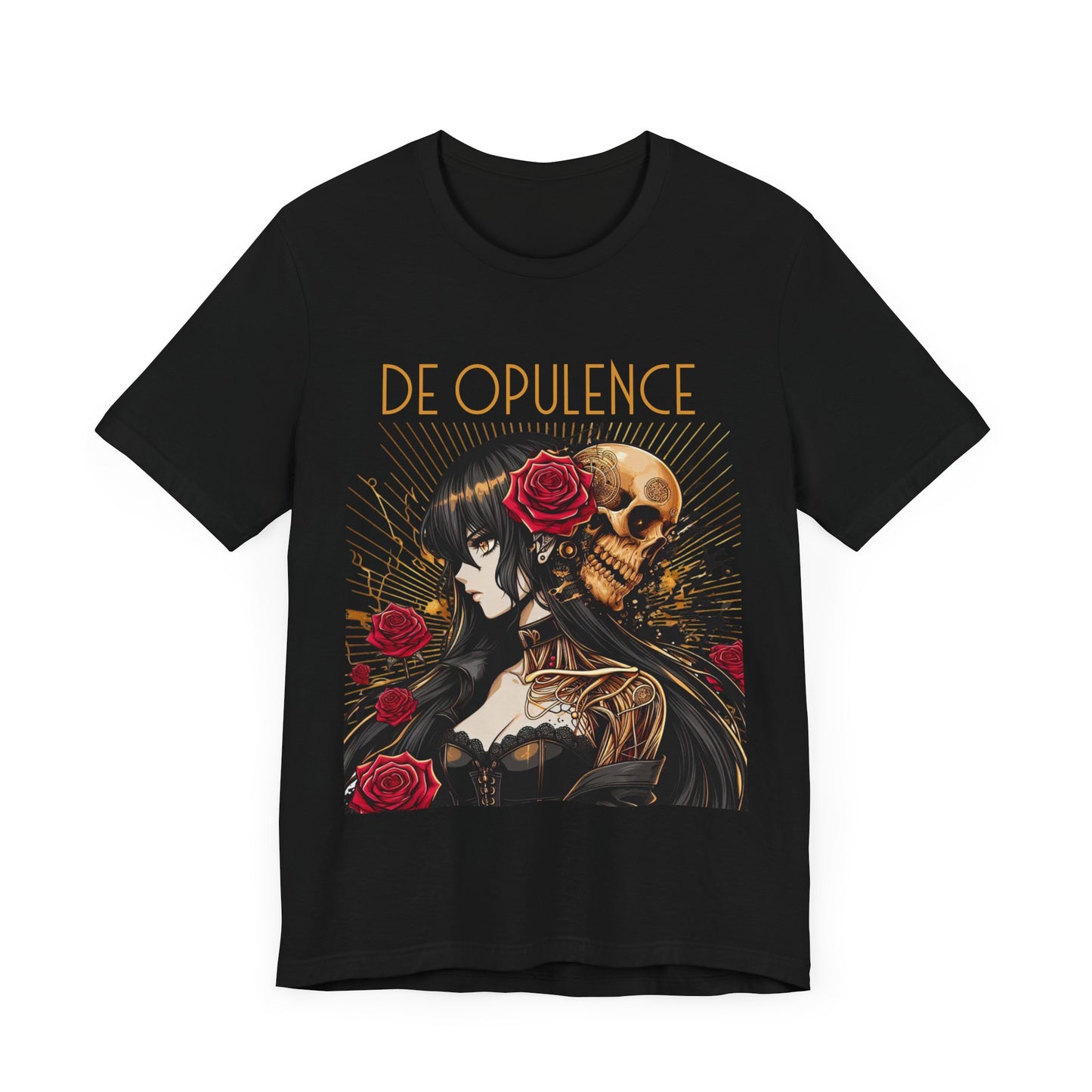 Unisex Jersey Short Sleeve Tee De Opulence by Noir Wolf