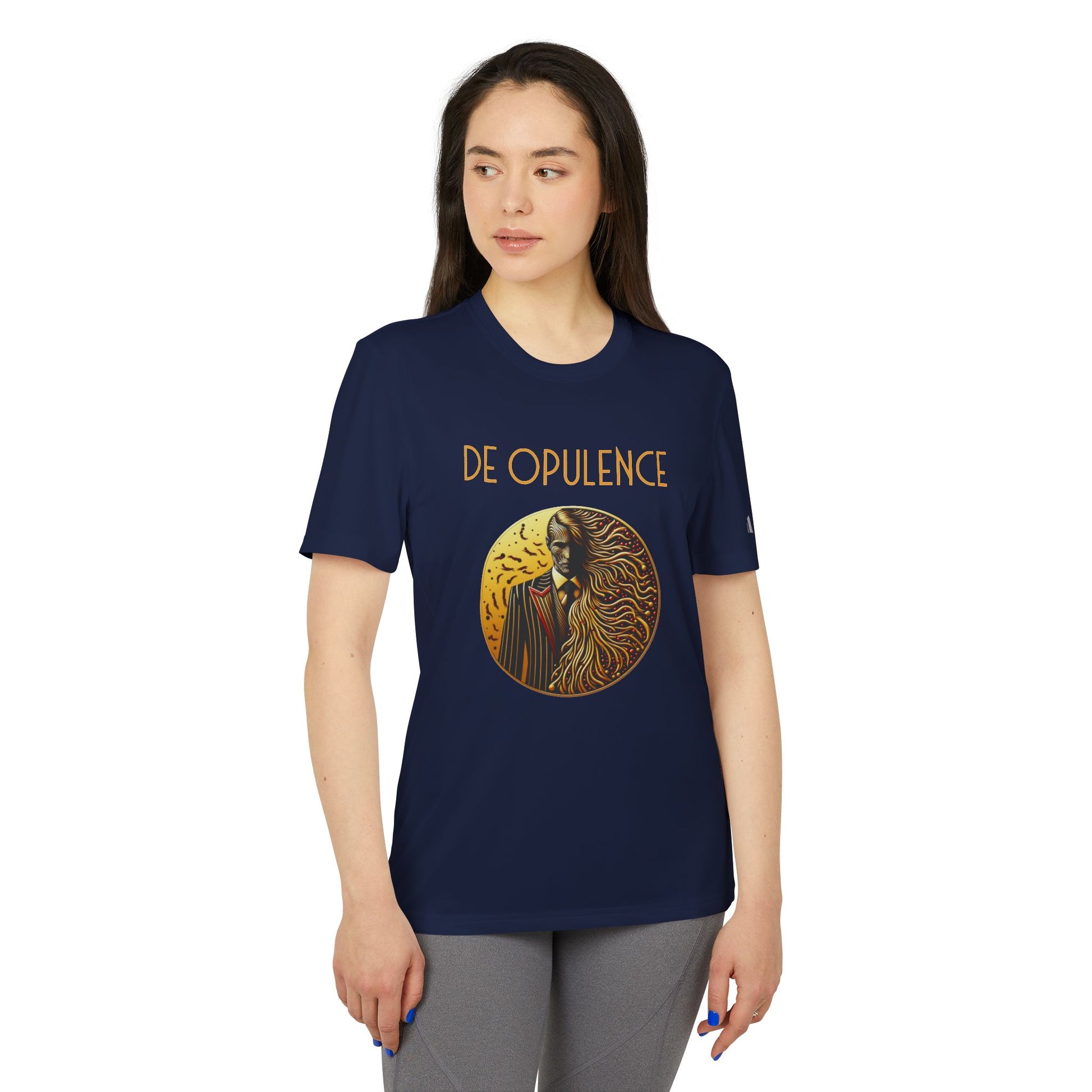 adidas Unisex Sport T-shirt De Opulence by Noir Wolf the style of grace