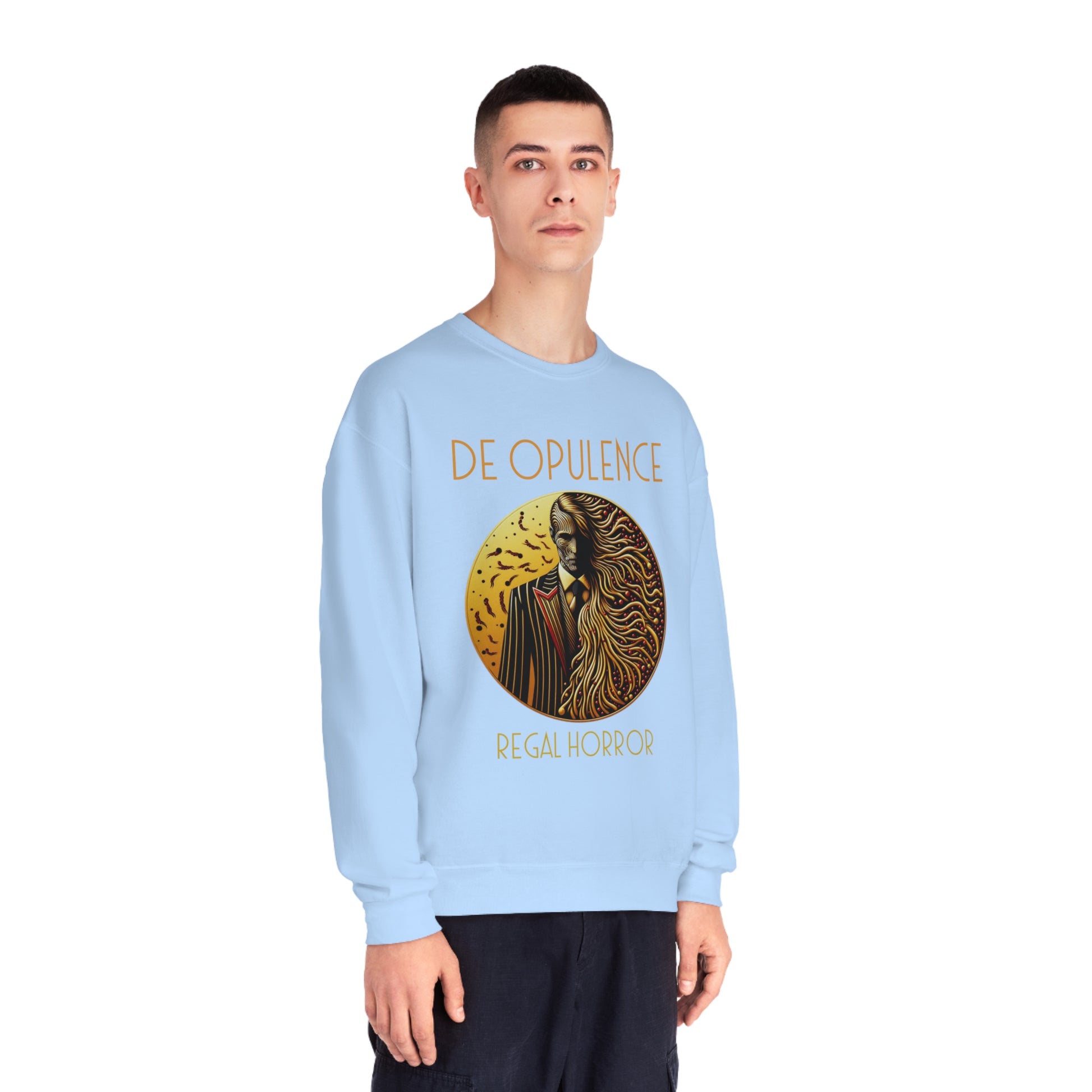 Unisex NuBlend® Crewneck Sweatshirt De Opulence by Noir Wolf the style of grace