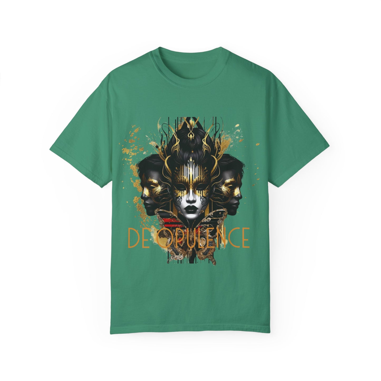 Unisex Garment-Dyed T-shirt Noir Wolf by De opulence