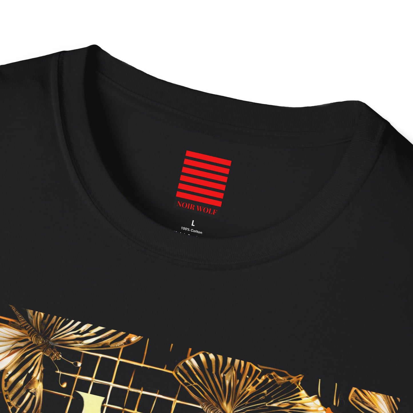 Samurai & Dragon Graphic Tee, Unisex Softstyle T-Shirt, Edgy Streetwear, Anime-Inspired Apparel, Gift for Him/Her, Casual Outfit