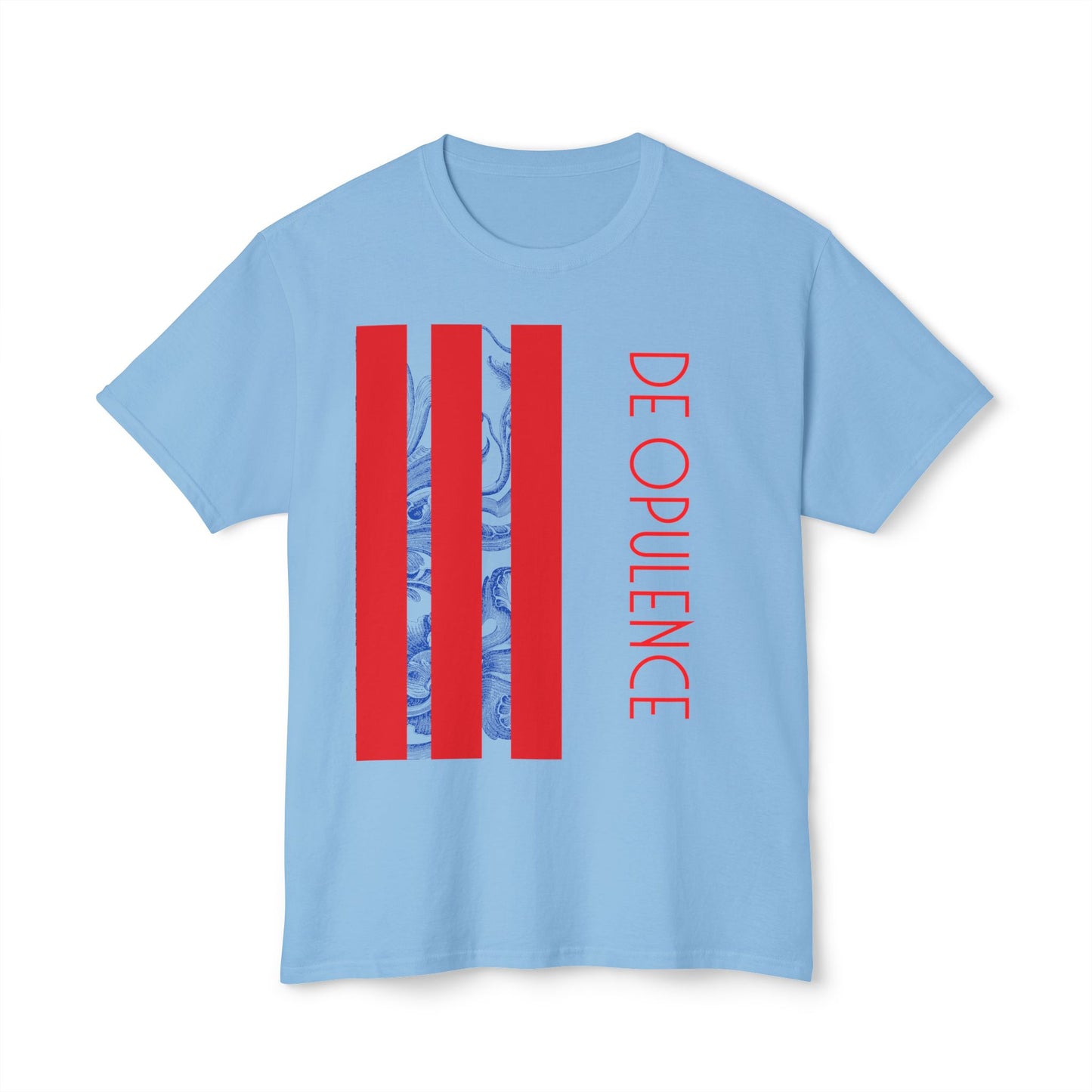 Unisex HD Cotton™ T-shirt De Opulence by Noir Wolf Light Blue