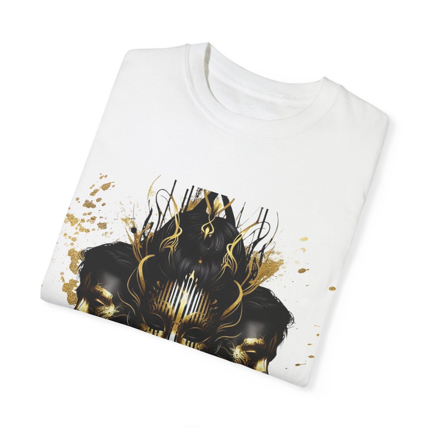 Unisex Garment-Dyed T-shirt Noir Wolf by De opulence