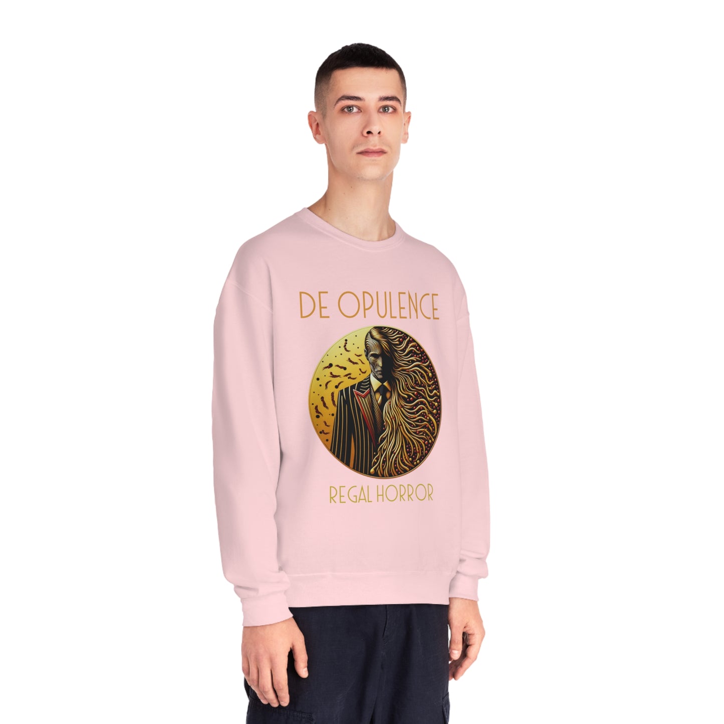 Unisex NuBlend® Crewneck Sweatshirt De Opulence by Noir Wolf the style of grace