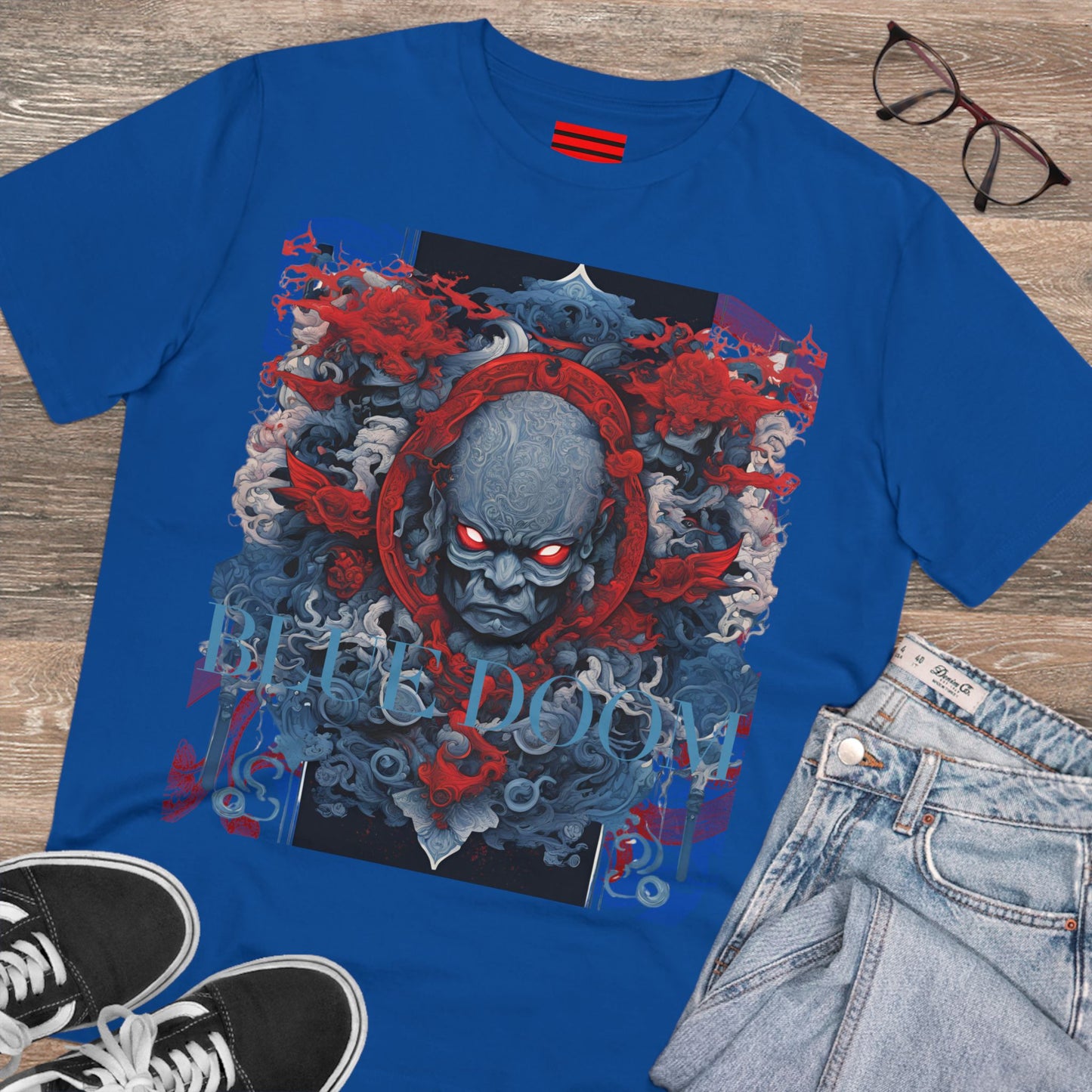 Organic Creator T-shirt - Unisex Blue Doom by Noir Wolf
