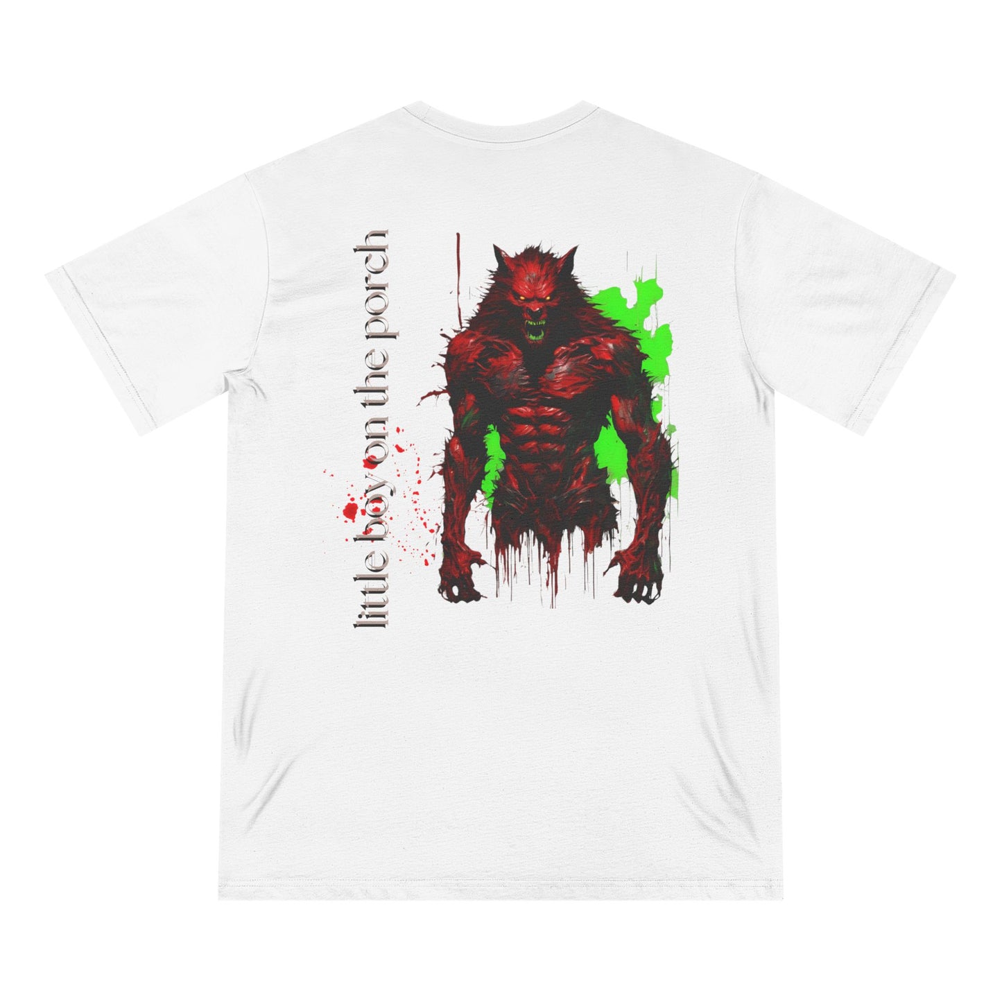 Organic Staple T-shirt little boy on the porch