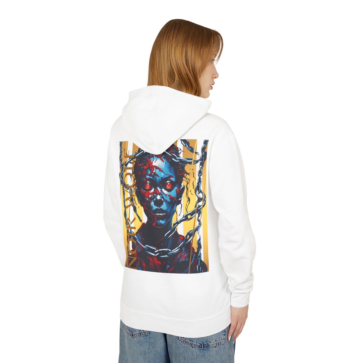 Unisex Lightweight Hooded Sweatshirt - 'Opulence & Freedom' Design