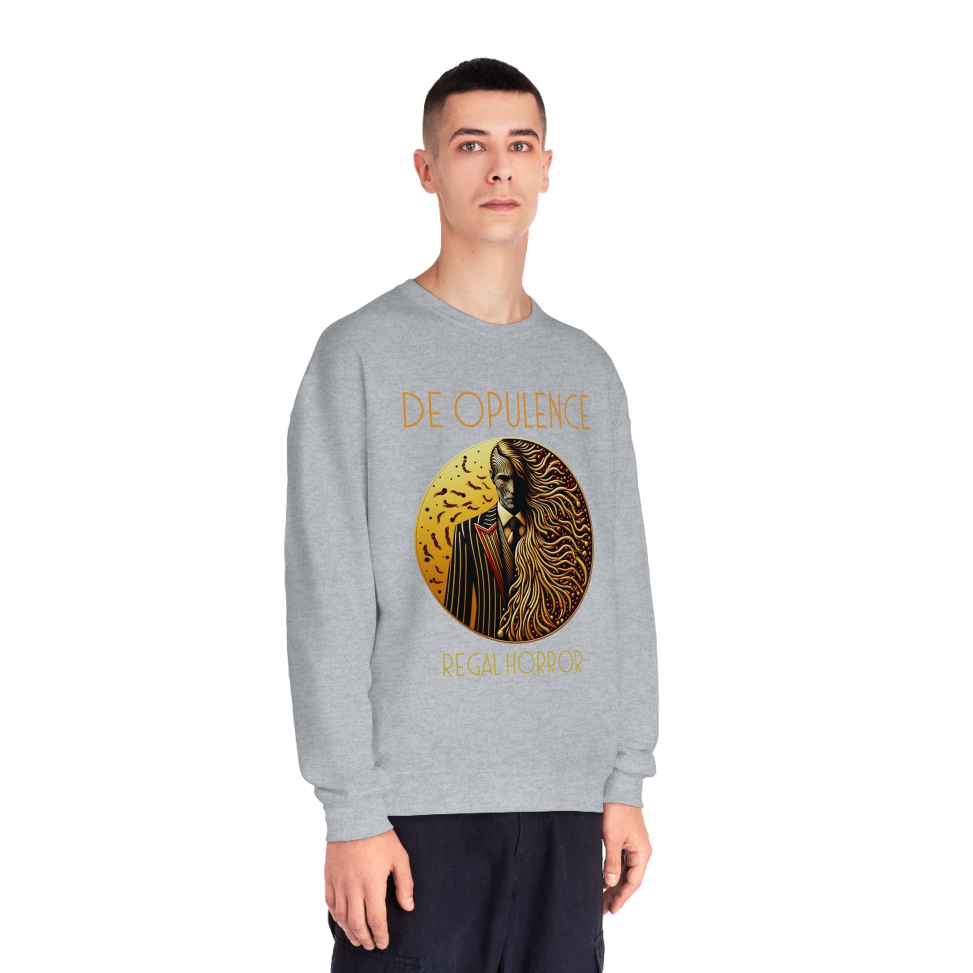 Unisex NuBlend® Crewneck Sweatshirt De Opulence by Noir Wolf the style of grace
