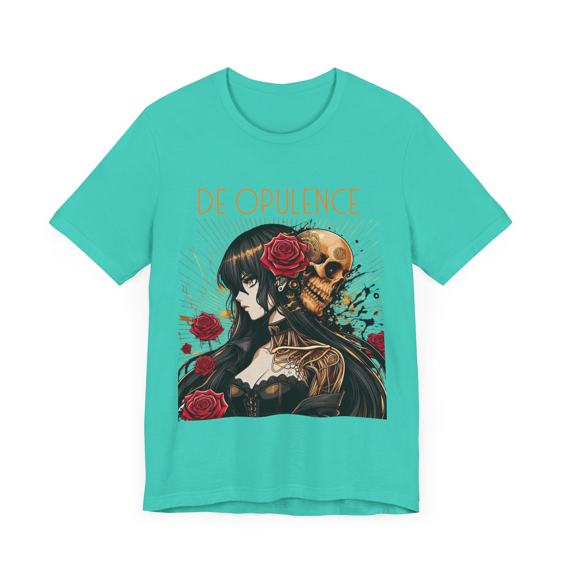 Unisex Jersey Short Sleeve Tee De Opulence by Noir Wolf