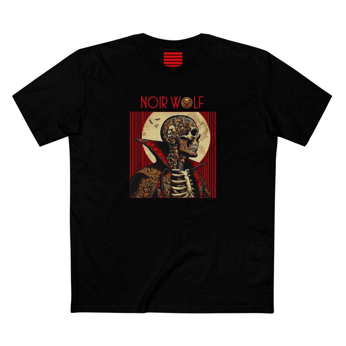 Men's Staple Tee De Opulence By Noir Wolf Black