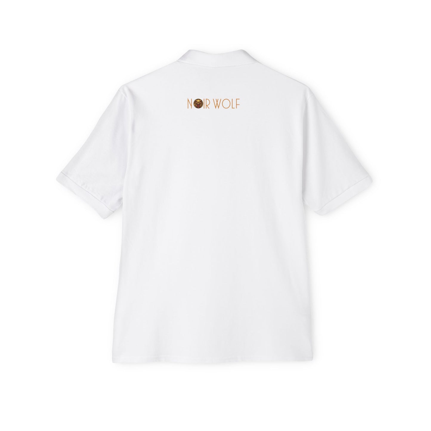 Men's Piqué Polo De Opulence by Noir Wolf the style of grace