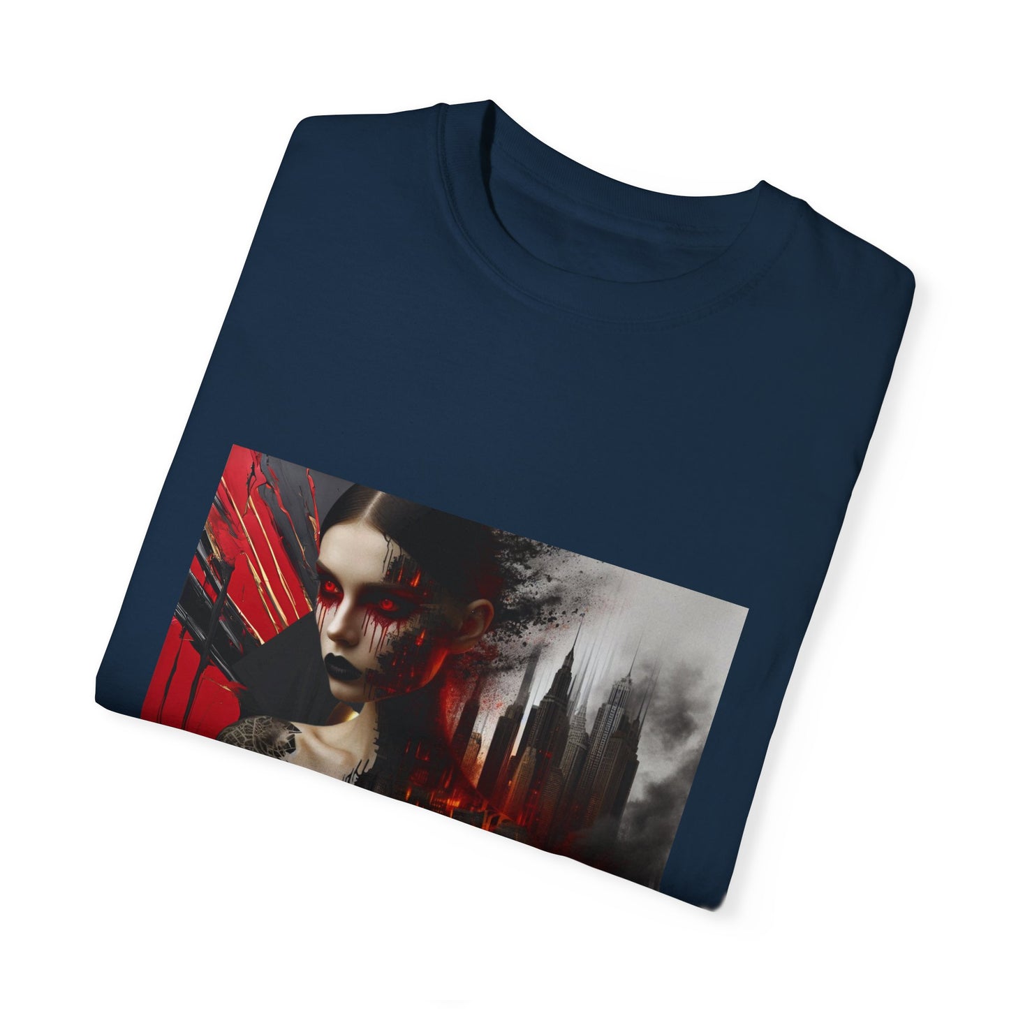 Unisex Garment-Dyed T-shirt De Opulence Noir Wolf