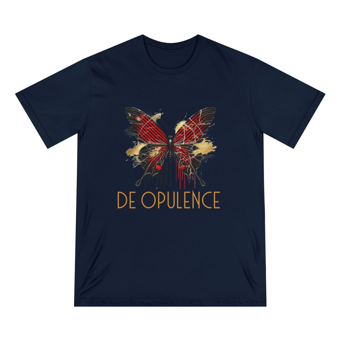 Organic Butterfly & Wolf Graphic Tee – Nature-Inspired Art