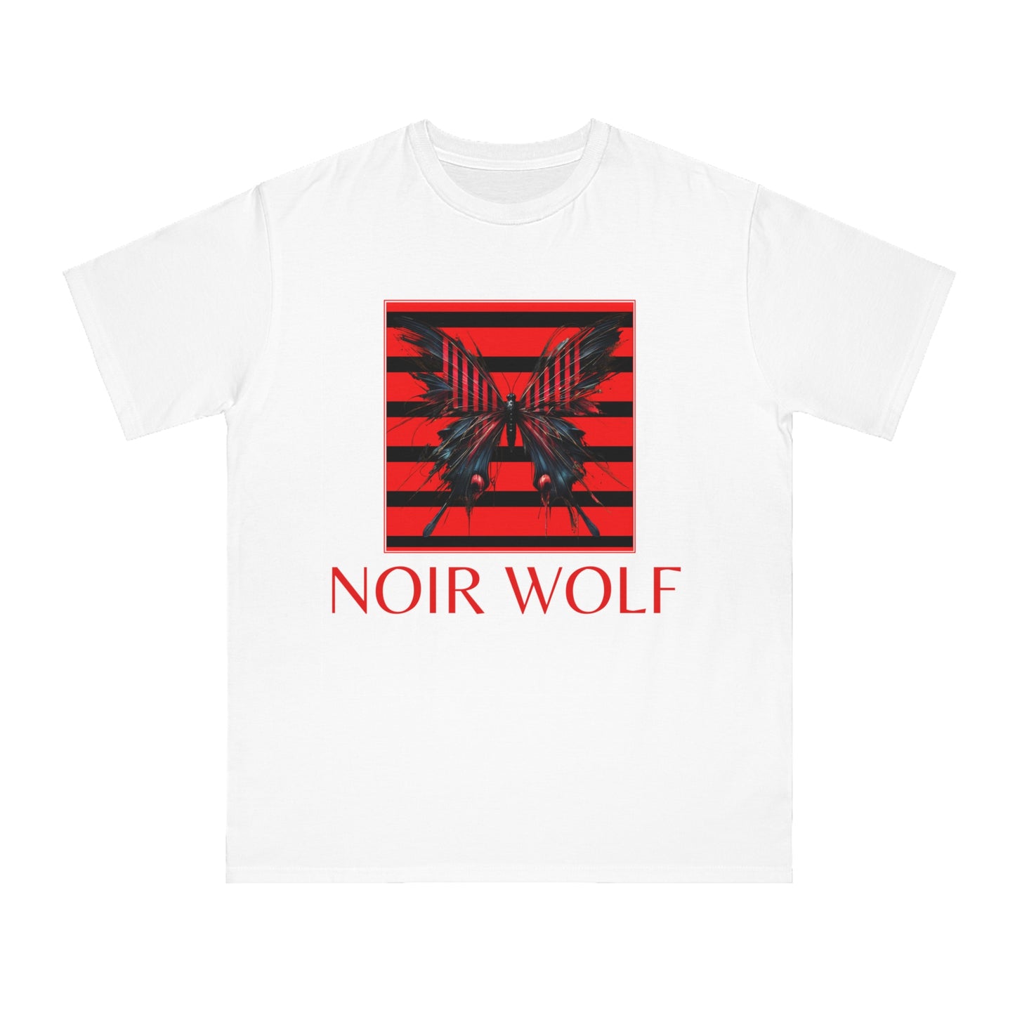 Organic Unisex Classic T-Shirt - Noir Wolf Design with Opulence Text