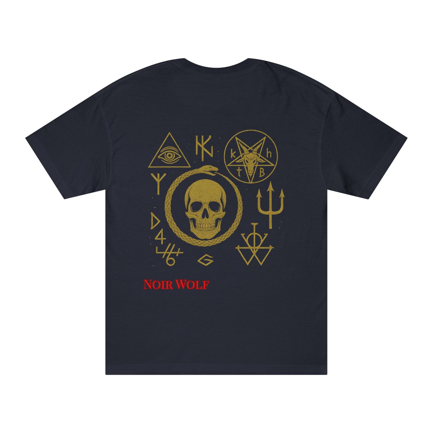 Horrors Gold Opulence T-Shirt — Gothic Gold Horror Graphic Tee