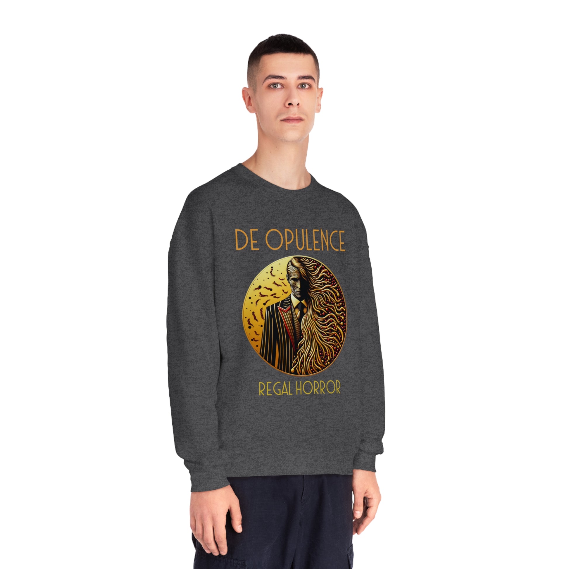Unisex NuBlend® Crewneck Sweatshirt De Opulence by Noir Wolf the style of grace