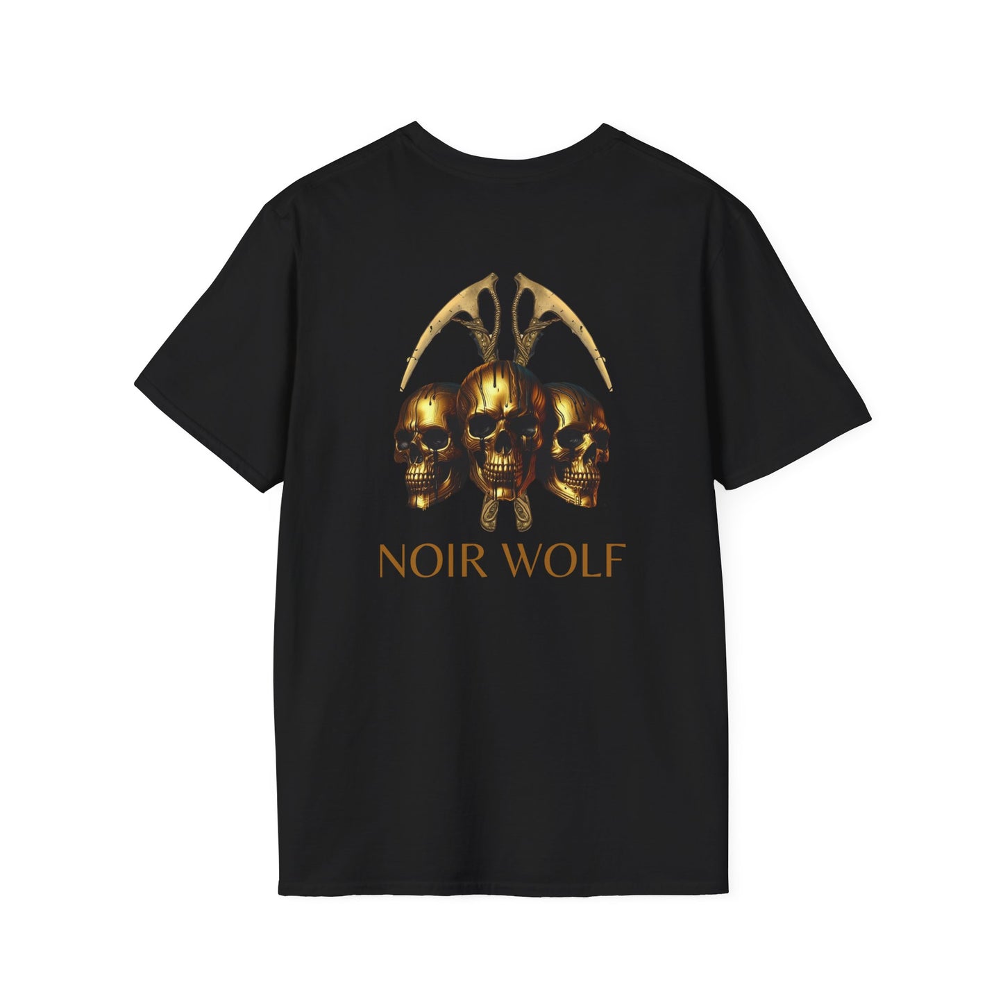 Gothic Graphic Tee for Dark Aesthetic Fans, Skull Art Shirt, Unisex Softstyle T-Shirt, Halloween Apparel, Edgy Casual Wear, Unique Gift Idea