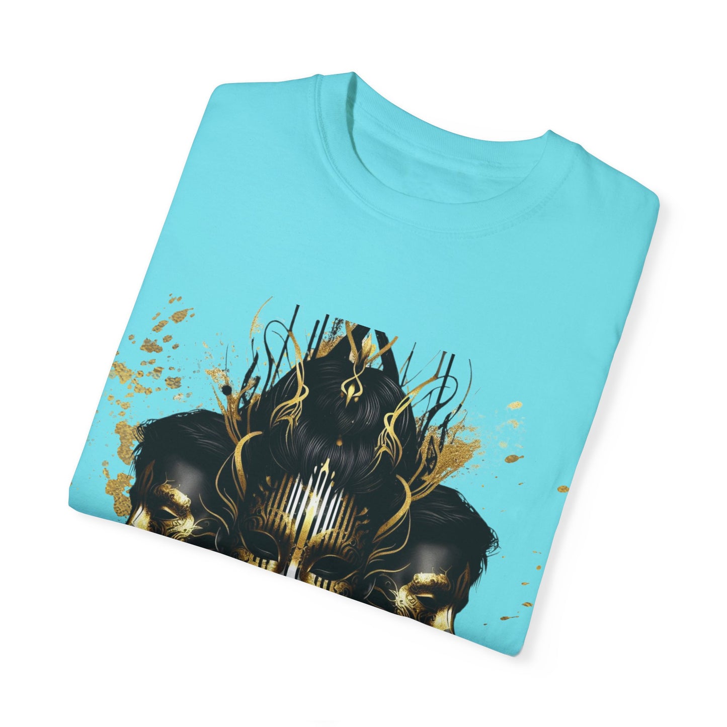 Unisex Garment-Dyed T-shirt Noir Wolf by De opulence