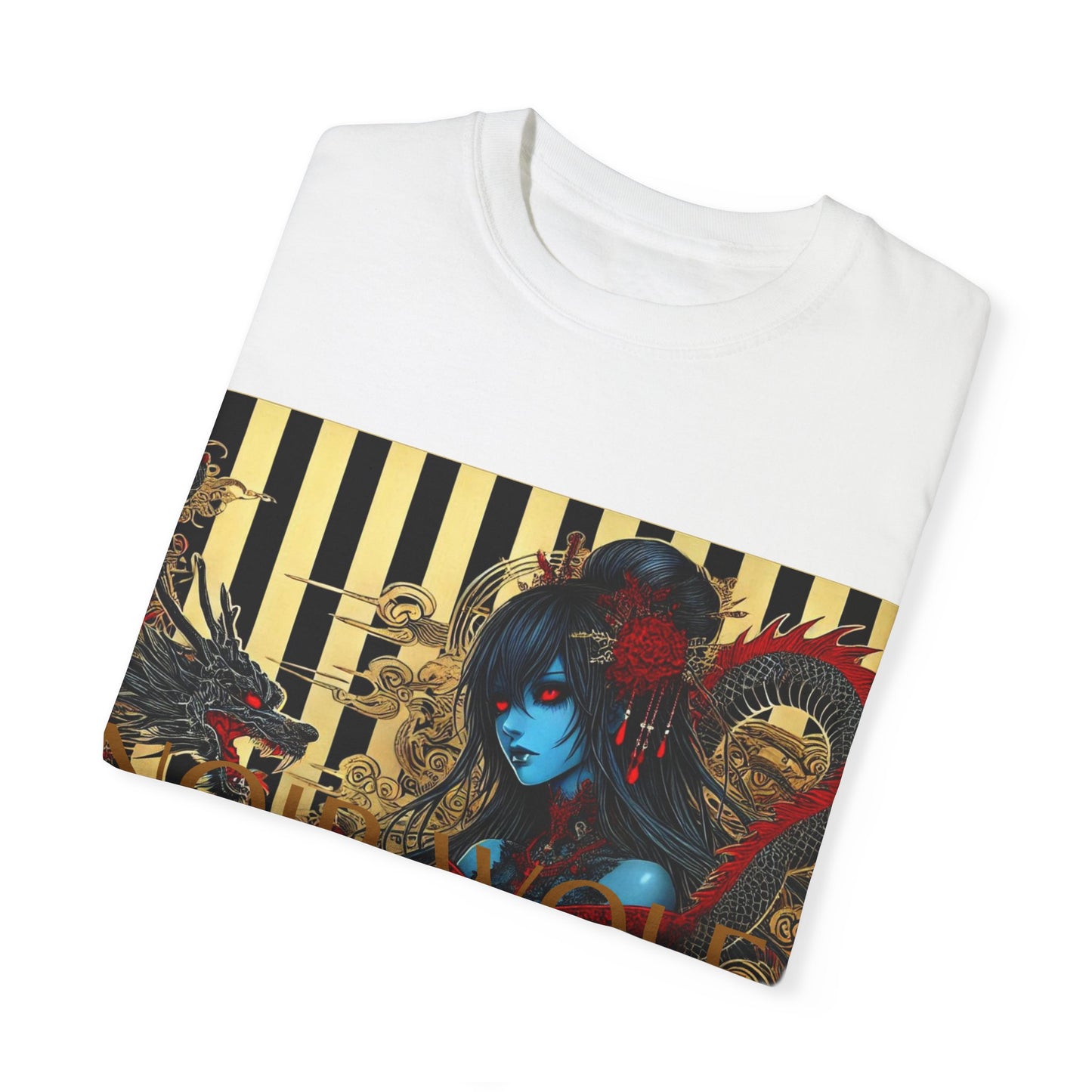 Unisex Garment-Dyed T-shirt De Opulence by Noir Wolf