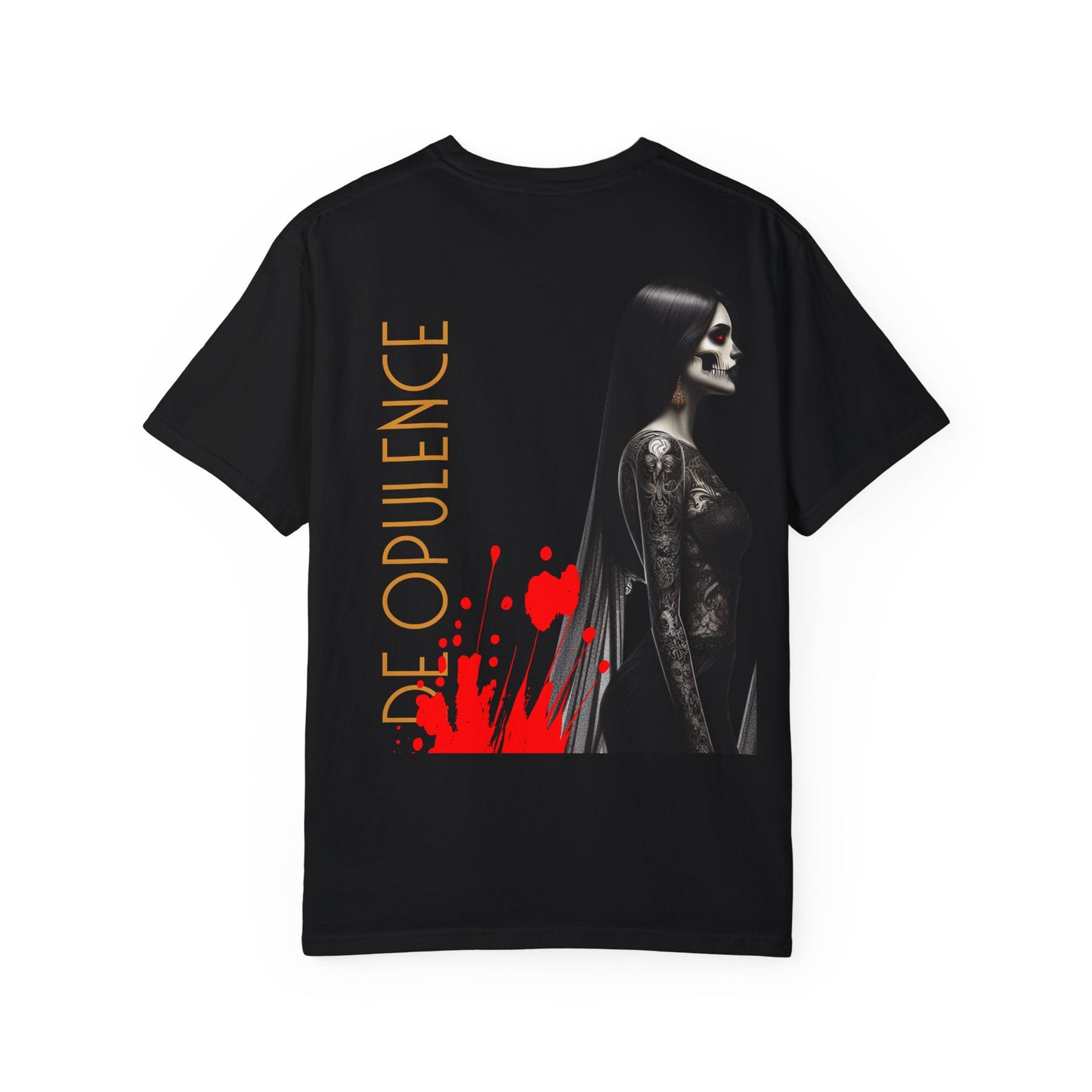 Unisex Garment-Dyed T-shirt De Opluence by Noir Wolf