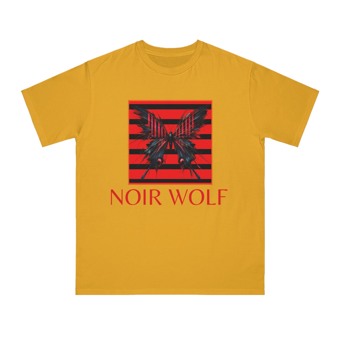 Organic Unisex Classic T-Shirt - Noir Wolf Design with Opulence Text