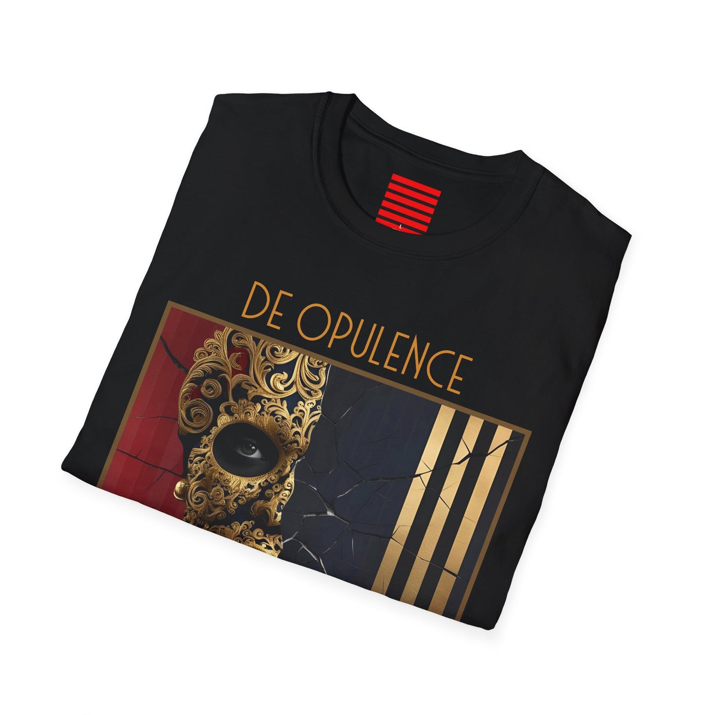 Artistic Unisex Softstyle T-Shirt - DE OPULENCE & NOIR WOLF Designs