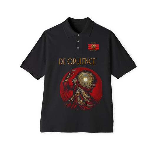 Polo Shirt - De Opulence by Noir Wolf, Style of Grace Black