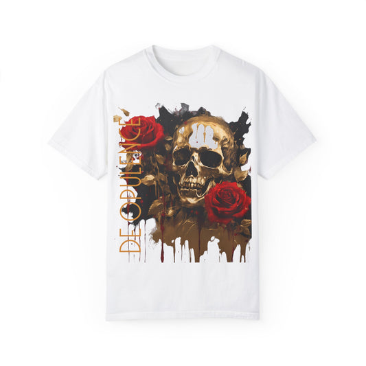 Unisex Garment-Dyed T-shirt NOIR WOLF DE OPULENCE