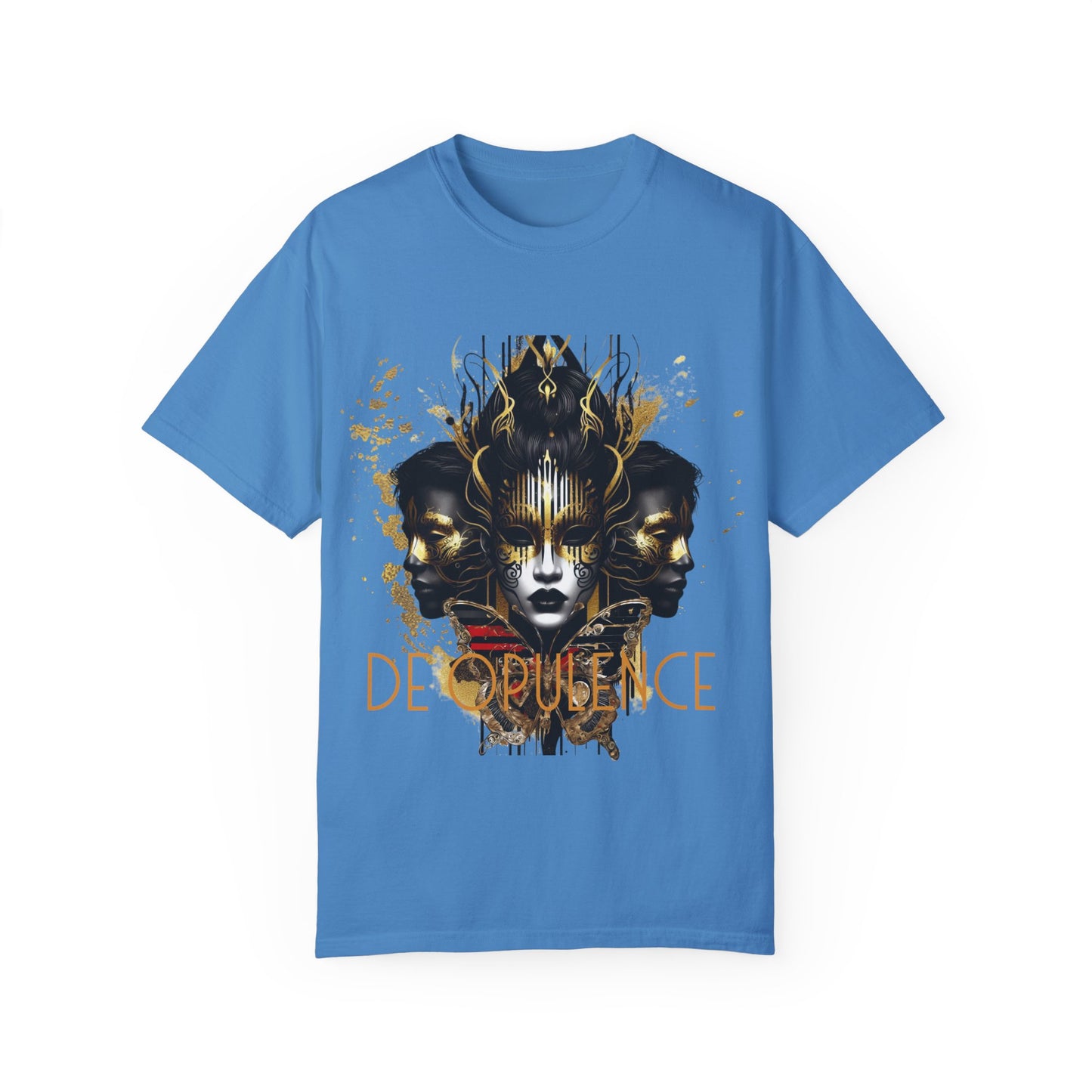 Unisex Garment-Dyed T-shirt Noir Wolf by De opulence