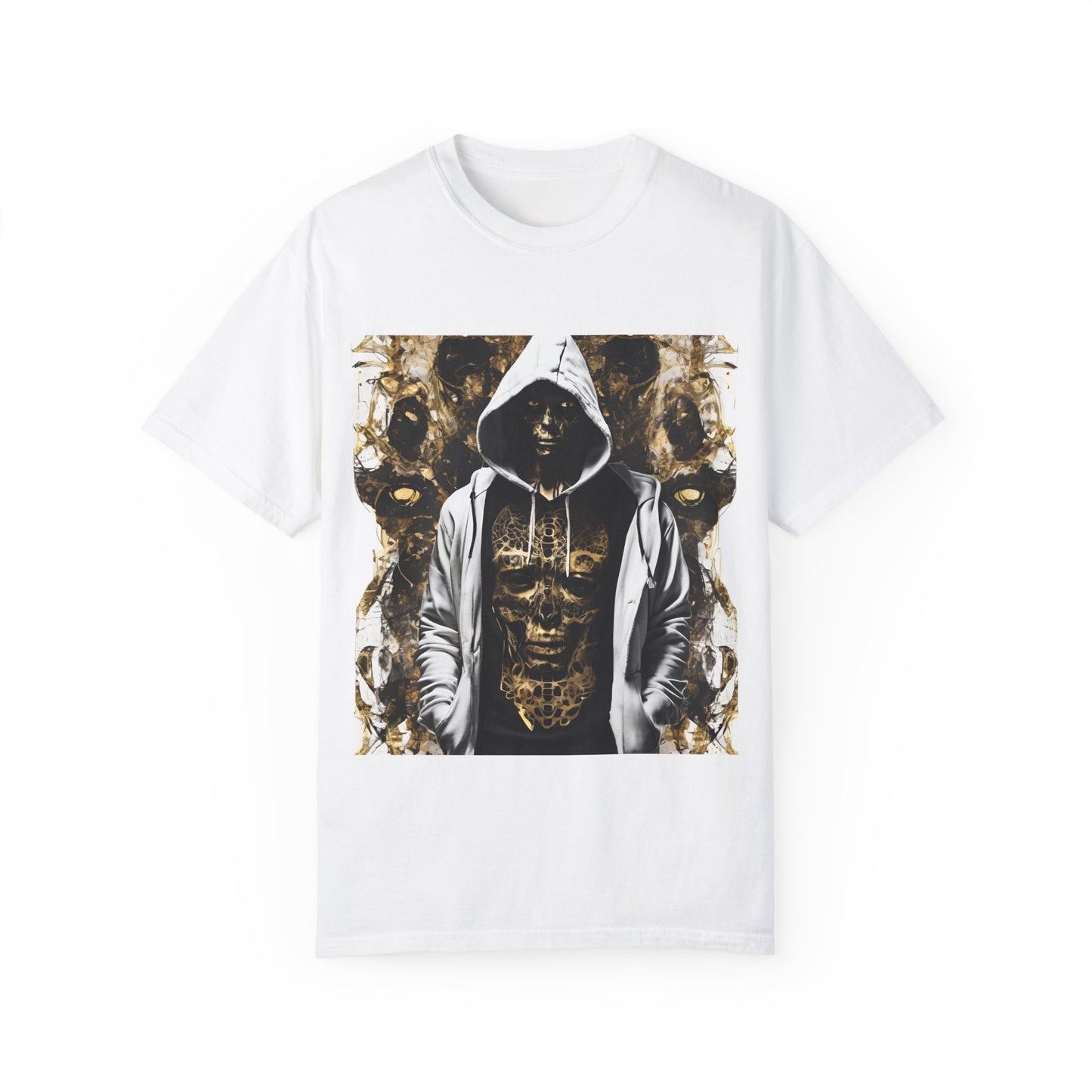 Unisex Garment-Dyed T-shirt De Opluence by Noir Wolf