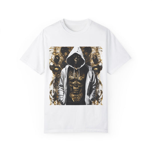 Unisex Garment-Dyed T-shirt De Opluence by Noir Wolf