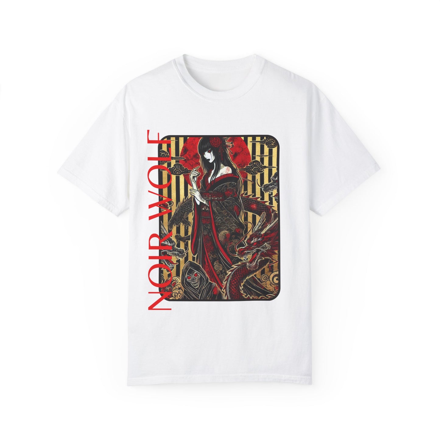 Unisex Garment-Dyed T-shirt De Opluence by Noir Wolf