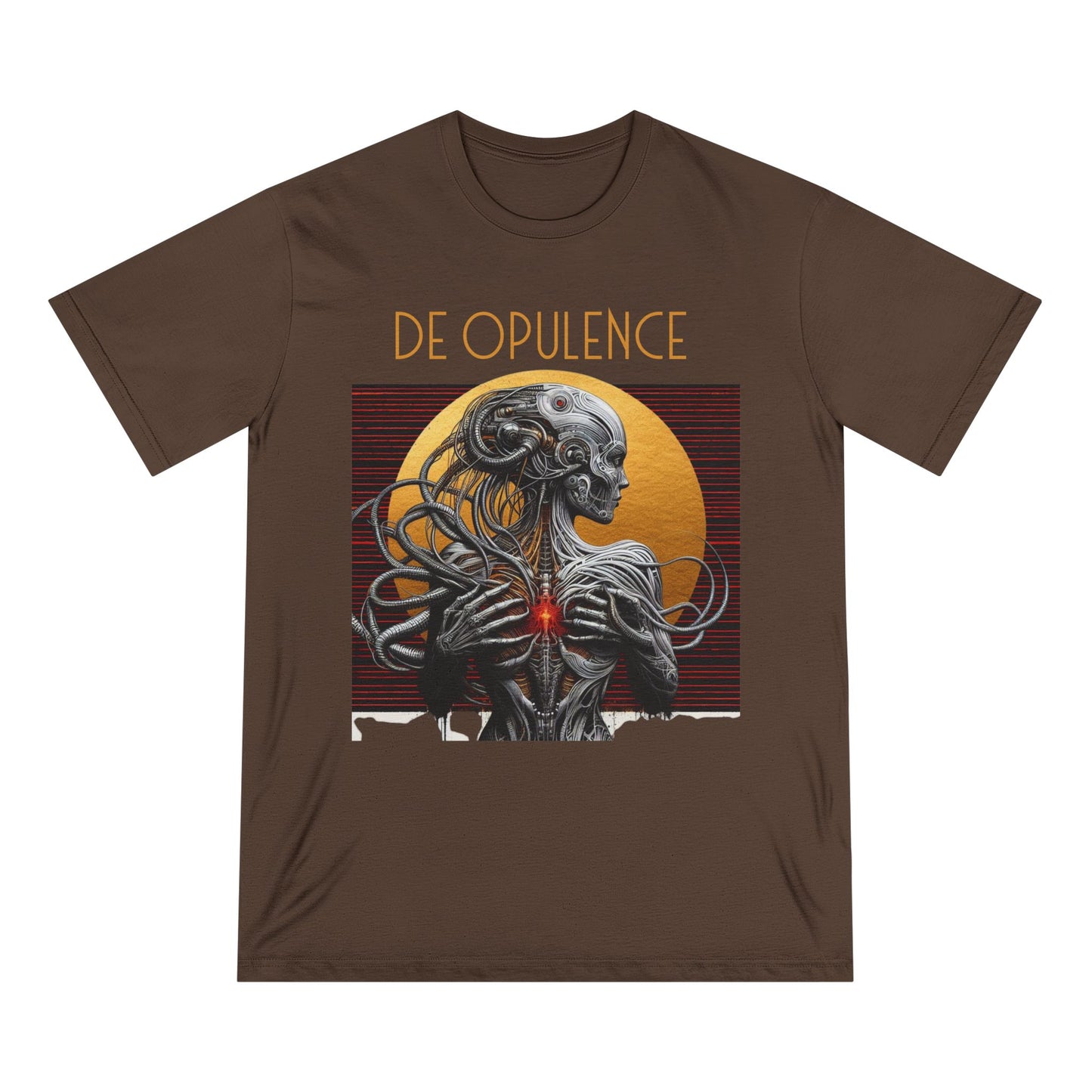 Unique Graphic Organic T-Shirt - De Opulence & Noir Wolf Designs