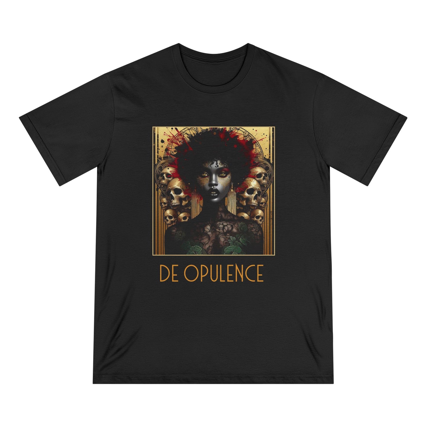 Gothic Art T-Shirt - 'De Opulence' & 'Noir Wolf' Design